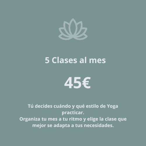 2 Cuota 5 clases al mes