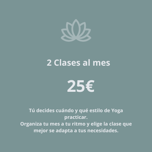 Cuota 2 clases al mes