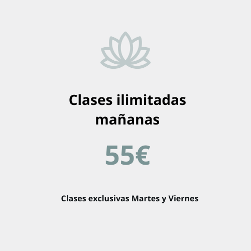 Cuota clases ilimitadas mañanas