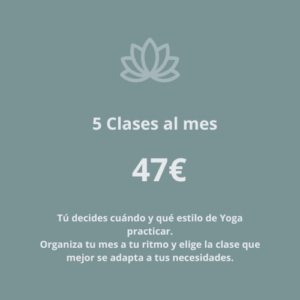 Cuota 5 clases al mes