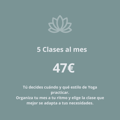 Cuota 5 clases al mes